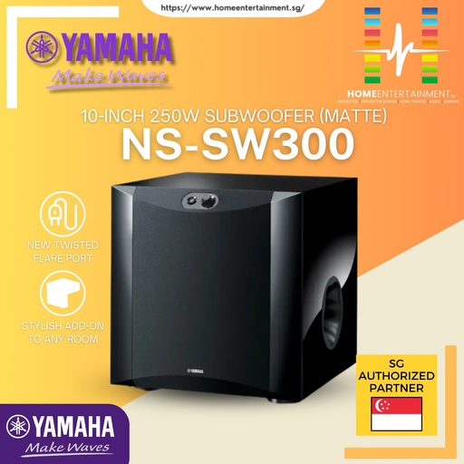 YAMAHA 250W 10" ACTIVE SUBWOOFER - NS-SW300