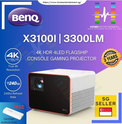 BenQ X3100i | 4K HDR 4LED Flagship Console Gaming Projector