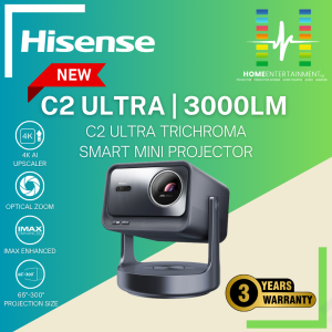 Hisense C2 Ultra Trichroma 4K Smart Mini Laser Projector
