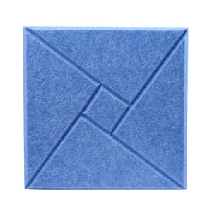 Acoustic Panel - with Internal Square Design (Grey)