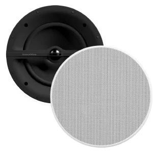 B&W Bowers & Wilkins CCM382 Shallow-Form In-Ceiling Speaker with 25mm Soft-Dome Tweeter and 200mm Mid/Bass Driver