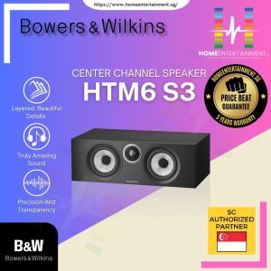 B&W Bowers & Wilkins HTM6 S3 Center Channel Speaker (Black)