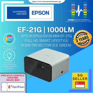 Epson EpiqVision Mini EF-21G Full HD Smart Lifestyle Home Projector - Ice Green