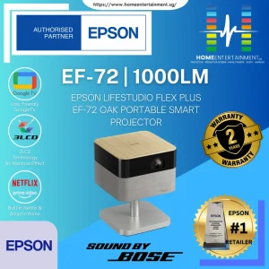 Epson Lifestudio Flex Plus EF-72 Oak Portable Smart Projector
