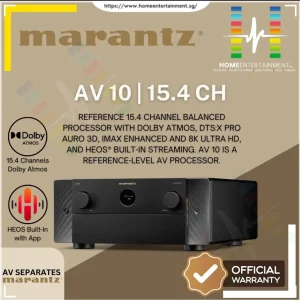 Marantz AV 10 - Reference 15.4 Channel Pre-Amplifier and Processor with HEOS Built-in