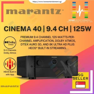 Marantz Cinema 40 - Premium 9.4 Channel AV Receiver with 125W, 8K