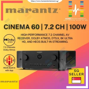 Marantz Cinema 60 - Signature 7.2 Channel AV Receiver with 100W, 8K and 6 HDMI Inputs