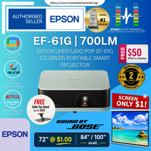 Epson Lifestudio Pop EF-61G Ice Green Portable Smart Projector