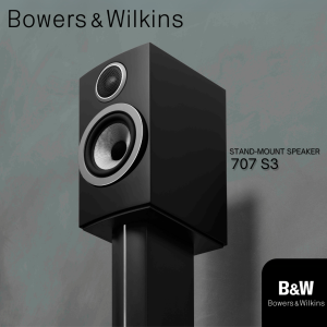 B&W Bowers & Wilkins 707 S3 Standmount Speakers (1 Pair)