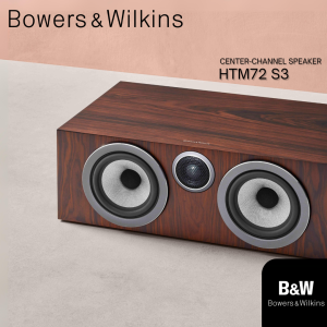 B&W Bowers & Wilkins HTM72 S3 Center Channel Speaker