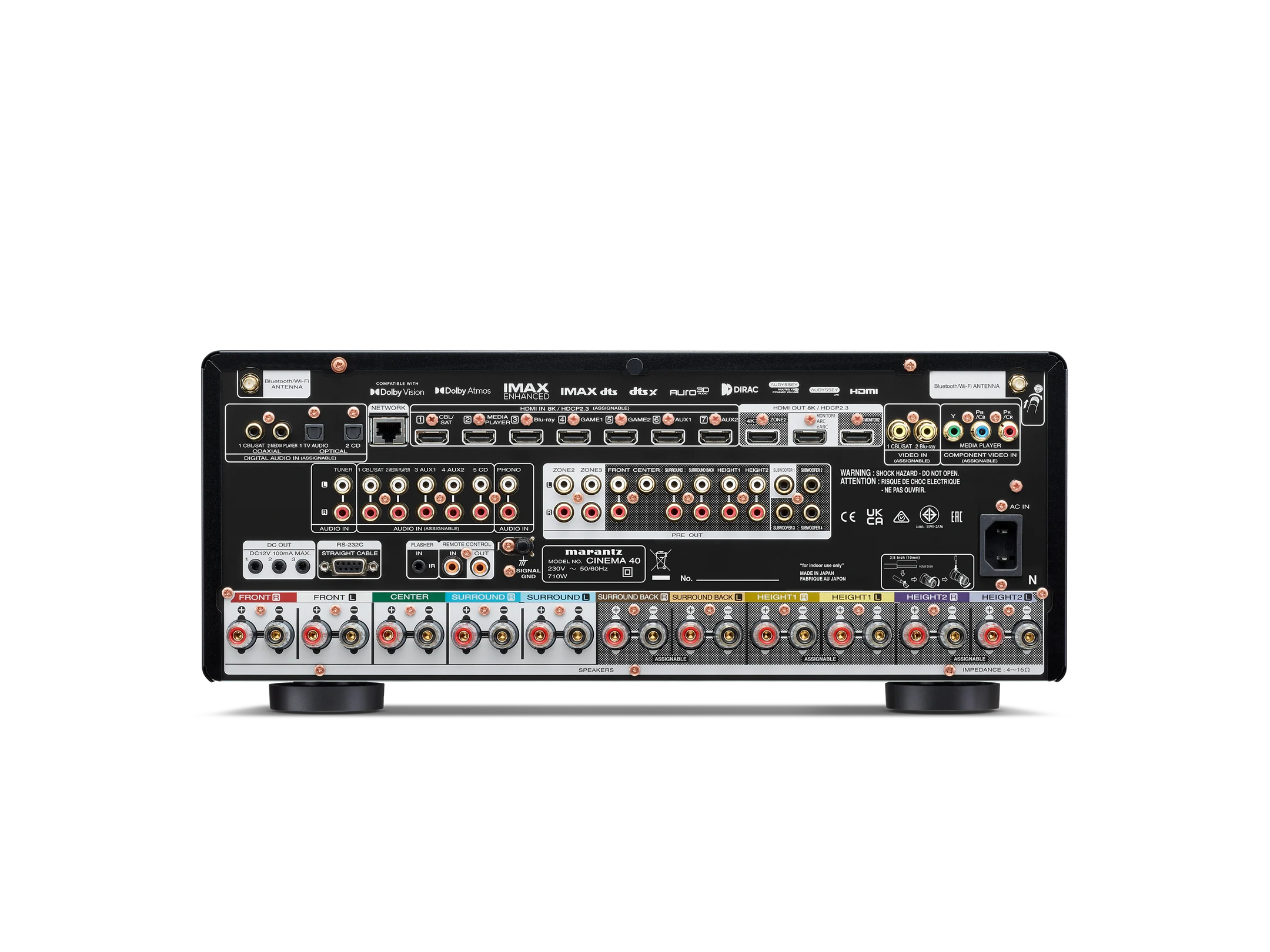 Marantz Cinema 40 - Premium 9.4 Channel AV Receiver with 125W, 8K - Image 6