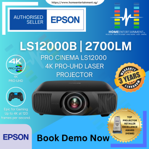 Epson EH-LS12000B Home Theatre 4K 3LCD Laser Projector
