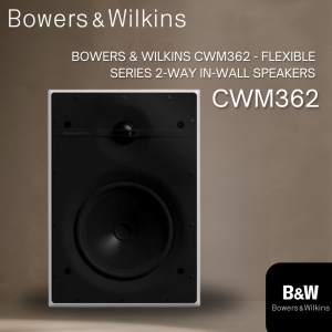 B&W Bowers & Wilkins CWM362 Flexible Two-Way In-Wall Speaker