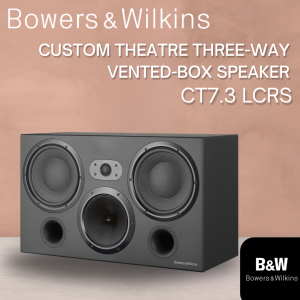 B&W Bowers & Wilkins CT7.3 LCRS Custom Theatre Three-Way Vented Box Speaker