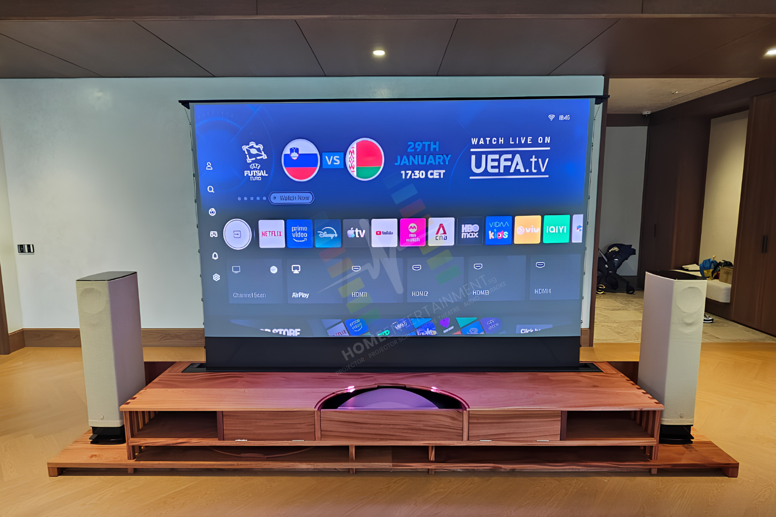 Nassim Residence home theatre installation image 1