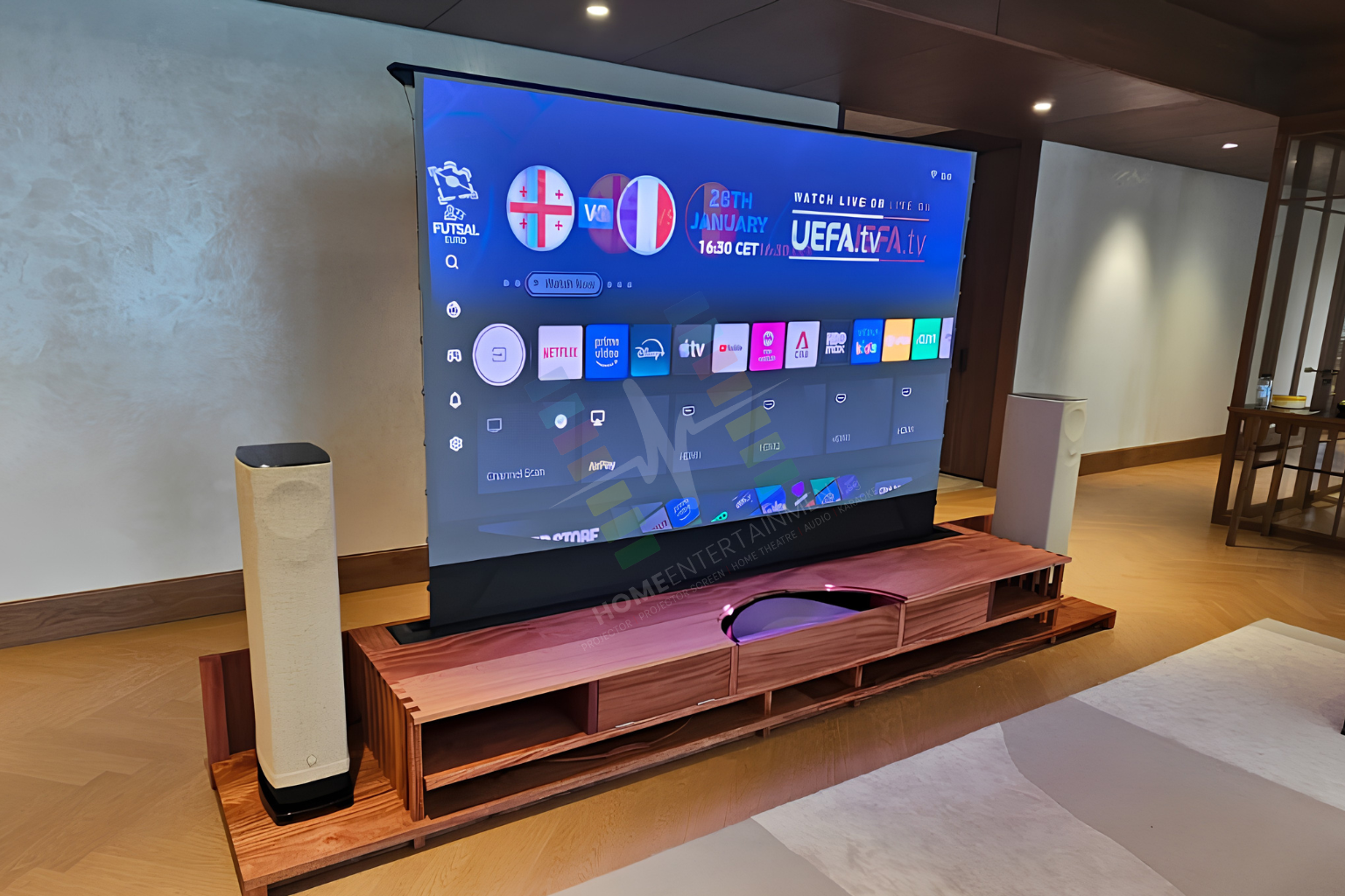 Nassim Residence home theatre installation image 2
