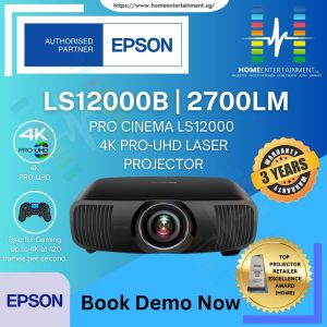 Epson EH-LS12000B Home Theatre 4K 3LCD Laser Projector