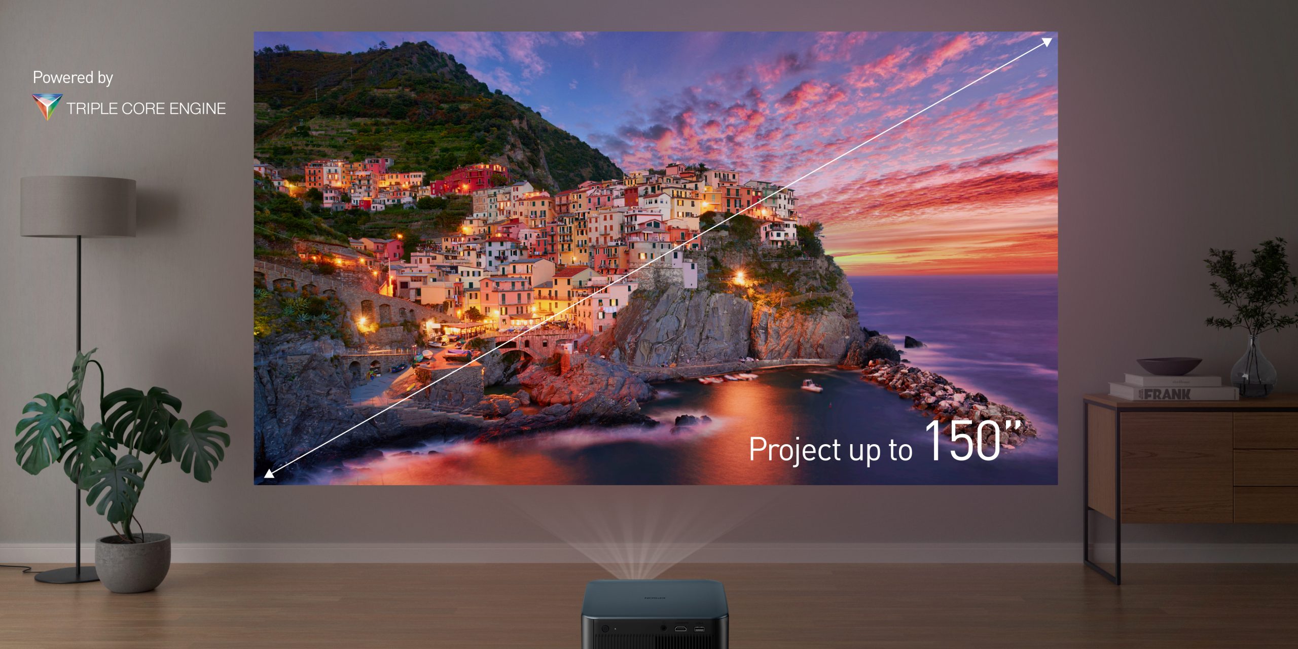 Epson Lifestudio Pop Plus EF-62N Metallic Navy Portable Smart Projector - Image 2